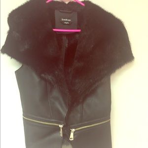 Bebe leather vest